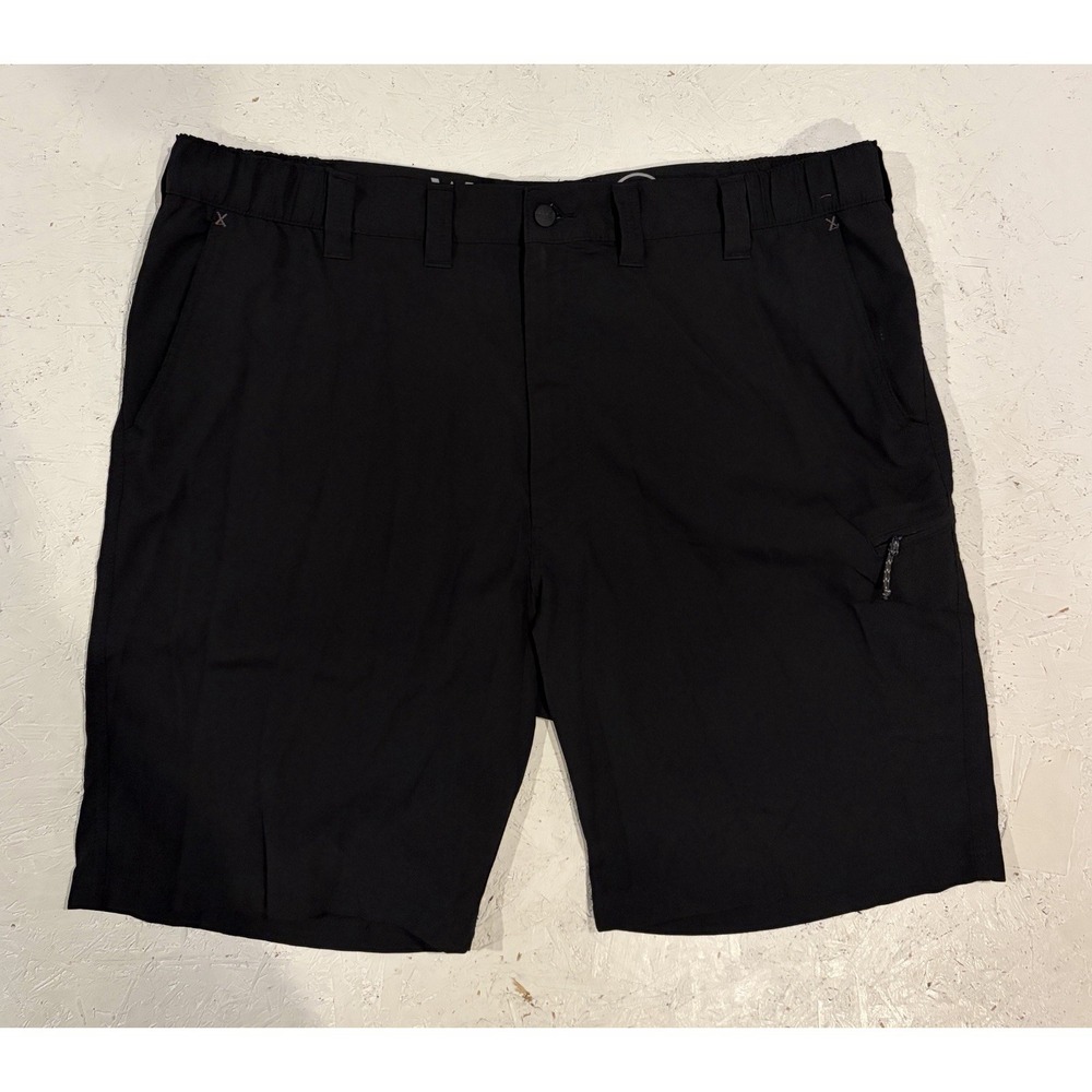 Wrangler Black Cargo SHORTS Mens Size 44 Zip Pockets Belt Loops Lightweight